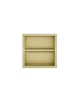 Hotbath &MORE Inbouw nis & borstelgarnituur 90x16x12,6cm Geborsteld Messing PVD