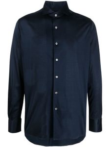 Canali robe-chemise à manches longues - Bleu