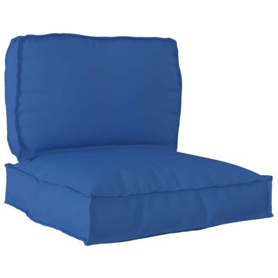 VidaXL Pallet kussen set 2 pcs koninklijk blauw oxford stof