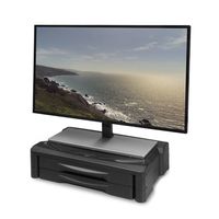 ACT AC8215 monitorstandaard extra breed met 2 lades en verstelbaar - thumbnail