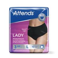 Lady discreet underwear zwart 3L 10 Stuks
