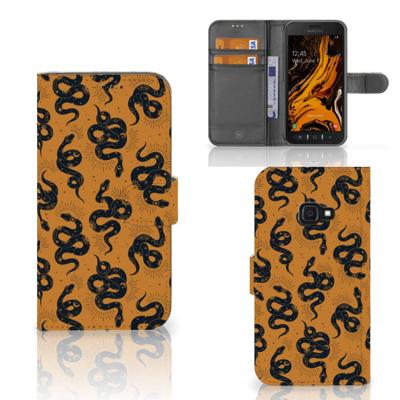 Telefoonhoesje | Met pasjeshouder | voor Samsung Galaxy Xcover 4 | Xcover 4s Snakes