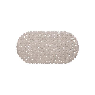 Badmat antislip stones 68x35cm taupe