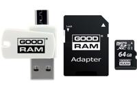 Goodram All in one M1A4-0640R12 flashgeheugen 64 GB MicroSDXC Klasse 10 UHS-I + De kaartlezer