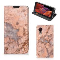 Samsung Galaxy Xcover 5 | Standcase | Marmer Oranje Samsung Galaxy Xcover 5 | Standcase | Marmer Oranje