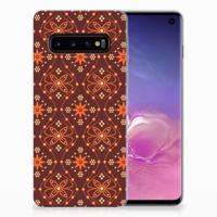 Samsung Galaxy S10 | TPU bumper | Batik Brown