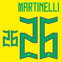 Martinelli 26 (Officiële Brazilië Bedrukking 2022-2023)