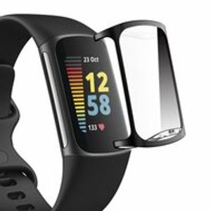 Fitbit Charge 5 & 6 TPU case (volledig beschermd) - Zwart