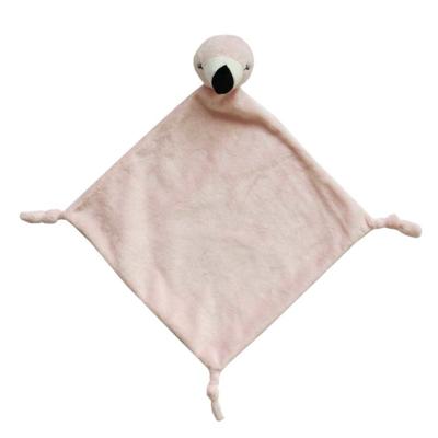 Nature Planet Knuffeldoekje - tutteldoekje flamingo - 40 cm - baby kraamcadeau