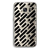 Zwarte vegen: Samsung Galaxy S7 Transparant Hoesje