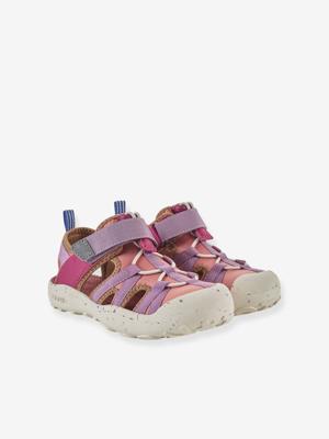 Trekkingsandalen voor meisjes met teenbescherming SALAMA FINKID framboos