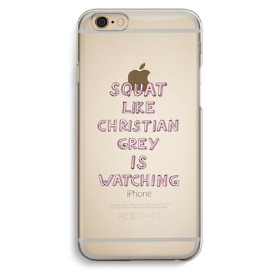 Christian Grey: iPhone 6 / 6S Transparant Hoesje
