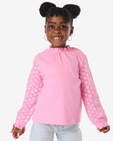 HEMA Kindertop broderie roze (roze)