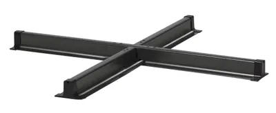 Steel cross base antraciet