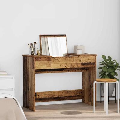 Plafondtafel met lade Oud hout 100 x 45 x 76 cm Bewerkt hout
