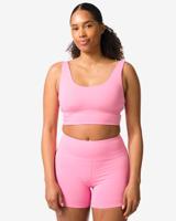 HEMA Sportbh light support zonder beugel roze (roze)