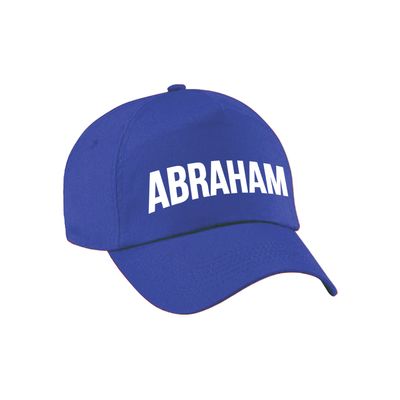 Abraham cadeau pet /cap blauw voor heren Abraham cadeau pet /cap blauw voor heren