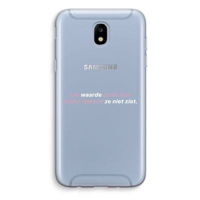 uw waarde daalt niet: Samsung Galaxy J5 (2017) Transparant Hoesje