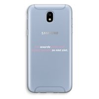 uw waarde daalt niet: Samsung Galaxy J5 (2017) Transparant Hoesje