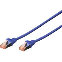 Digitus DK-1644-020/B RJ45 Netwerkkabel, patchkabel CAT 6 S/FTP 2.00 m Blauw Halogeenvrij, Verdraaide paren, Snagless, Vlambestendig 1 stuk(s) - thumbnail