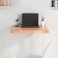 Tafelblad 60x50x(2-6) cm behandeld massief eikenhout lichtbruin