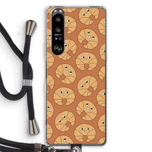 Croissant: Sony Xperia 1 III Transparant Hoesje met koord