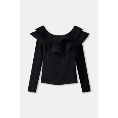 Pom Amsterdam - Zwart | Dames | Top | Zwart | 46 | regular | Kamst mode