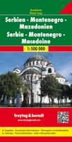 Wegenkaart - landkaart Servië , Montenegro, Kosovo en Noord-Macedonië | Freytag & Berndt Wegenkaart - landkaart Servië , Montenegro, Kosovo en Noord-Macedonië | Freytag & Berndt