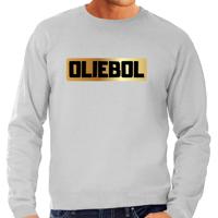 Oliebol foute Oud en Nieuw sweater - grijs - heren - Jaarwisseling outfit - truien
