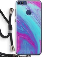 Zweverige regenboog: Huawei P Smart (2018) Transparant Hoesje met koord