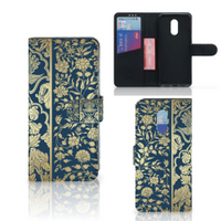 OnePlus 7 Hoesje Beige Flowers - thumbnail