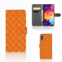 Samsung Galaxy A50 Telefoon Hoesje Batik Oranje