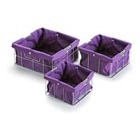 Set van opstapelbare opbergboxen Versa VS-10650020 26 x 12 x 26 cm