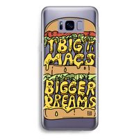 Big Macs Bigger Dreams: Samsung Galaxy S8 Plus Transparant Hoesje