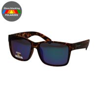 Spectrum polarized zonnebril vierkant tortoise blauw/groenunisex