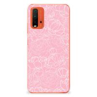 Xiaomi Poco M3 | TPU Case | White Flowers
