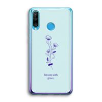 Bloom with grace: Huawei P30 Lite Transparant Hoesje
