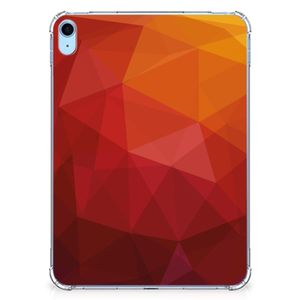 Back Cover voor iPad (2022) 10.9 Polygon Red