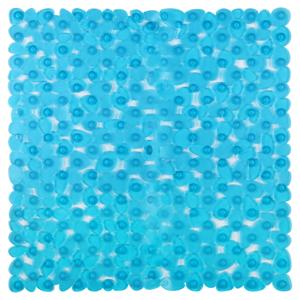 Differnz Lapis inlegmat douche - 100% PVC - anti-slip laag - 54 x 54 cm - blauw transparant