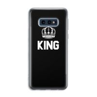 King zwart: Samsung Galaxy S10e Transparant Hoesje