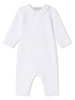 Bonpoint pyjama en coton à motif brodé - Blanc