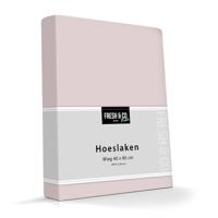 Kinder Hoeslaken - Stretch - Roze - 70x140 cm - Roze - Fresh and Co Kids - Dekbed-Discounter.nl