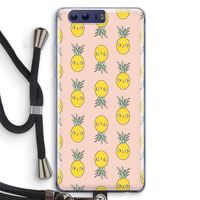 Ananas: Honor 9 Transparant Hoesje met koord