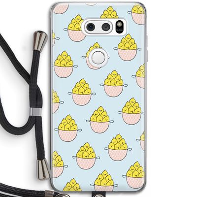 Citroenen: LG V30 Transparant Hoesje met koord