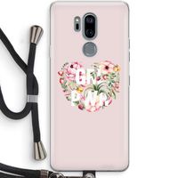 GRL PWR Flower: LG G7 Thinq Transparant Hoesje met koord GRL PWR Flower: LG G7 Thinq Transparant Hoesje met koord