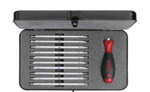 Wiha 281B11 Schroevendraaier met wisselschachtenset SYSTEM 6 assorti 12-delig incl. box - 00623