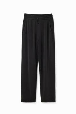 Wide leg sportbroek - BLACK - XL
