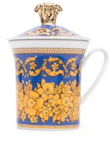 Versace x Rosenthal tasse Floralia Blue en porcelaine - Bleu