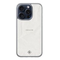 iPhone 15 Pro hybride hoesje - Vive la vie