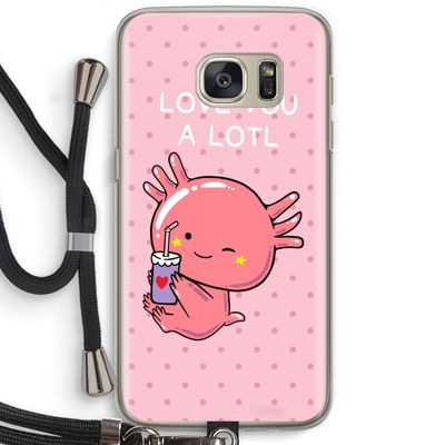 Love You A Lotl: Samsung Galaxy S7 Transparant Hoesje met koord